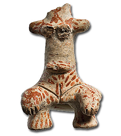 chalcolithic-figurine-Middle Chalcolithic Period (c.3500-2500 BC) paphos museum